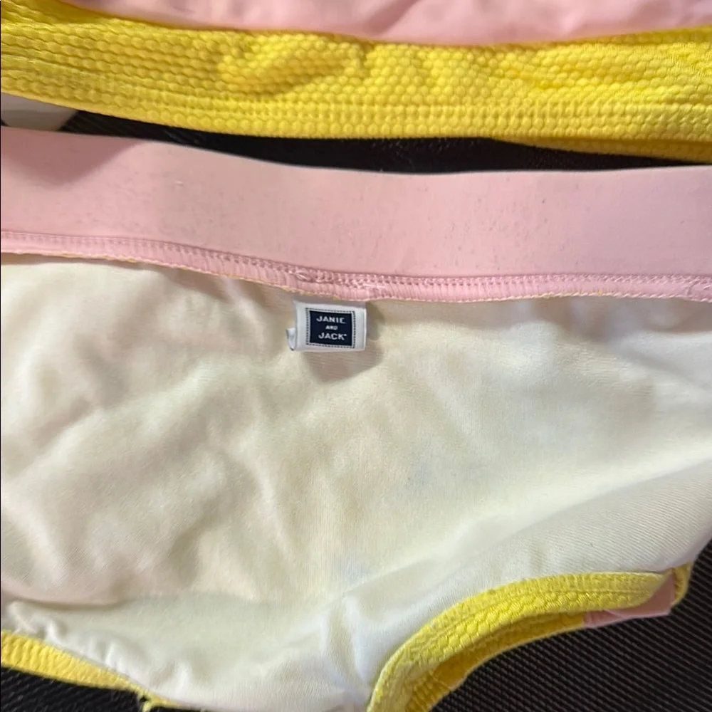 Janie and Jack Yellow and Pink Diaper Covers Accessories